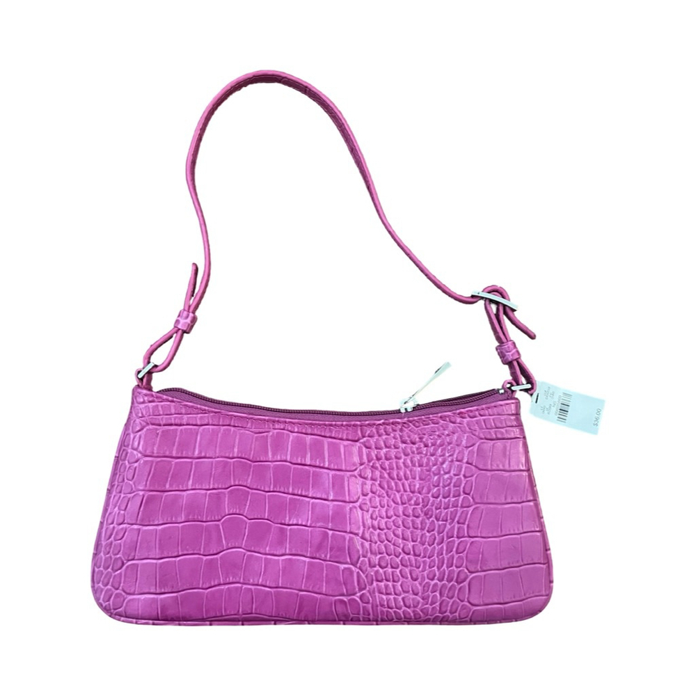NWT Y2K Express Pink Croc Embossed Shoulder Bag. - Picture 6 of 6